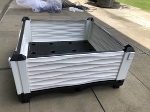 Wholesale Modular PP Plastic <b>Raised</b> Garden Bed Wavy Textured <b>Planter</b> Box for Outdoor Vegetable Gardening Factory Direct - Product Image 5