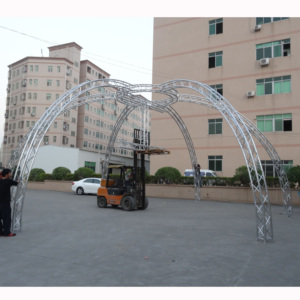 โครงถักอลูมิเนียมสำหรับหลังคาโค้งเวทีคอนเสิร์ตพร้อมลำโพงและไฟ - Product Image 3