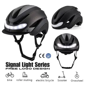 Netherlands CE Certified Electric E Bike Cycling Bike Helmet With Turn Signal Light Smart Electric Bike Bicycle Scooter Helmet