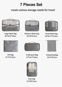Nuovo tessuto <span class=keywords><strong>Oxford</strong></span> portatile Set 7 pezzi Comperession Packing cubi organizer scarpe vestiti porta oggetti Mochilas - Product Image 5