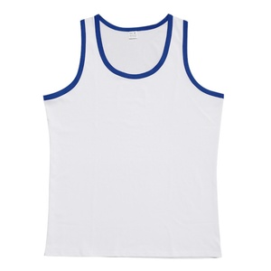 Renforcez votre garde-robe estivale avec un débardeur tendance pour homme, color-block, tricoté 100% coton, parfait pour les tenues décontractées de plage. - Product Image 1