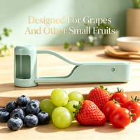 Diviseur manuel de petits fruits, lames en acier inoxydable, coupe-tomates cerises, fraises, myrtilles, outil de cuisine portable, trancheur de raisins
