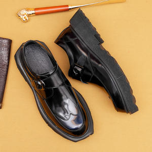 รองเท้าลำลองบุรุษหนังแท้แบบผูกเชือกกันลื่น สไตล์อังกฤษ หนังวัวชั้นบนสุด สำหรับธุรกิจและงานทางการ ยี่ห้อ Mengke - Product Image 4