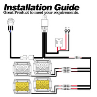 Adaptateur d'alimentation LED 12 volts 240W pour éclairage LED 5,5 pouces, connecteur et prise pour accessoires d'éclairage ATV