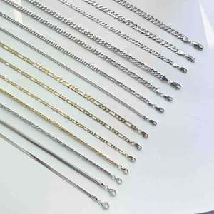 男性用キューバリンクチェーン925スターリングシルバー金メッキHiphopビザンチンマイアミ - Product Image 3