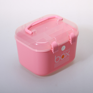 Plastic Makeup <strong>Case</strong> for Girls Cosmetics Storage Box Portable <strong>Sewing</strong> Box with Compartments - Product Image 2