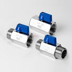 Лидер продаж, нержавеющая сталь RC NPT BSP 1000WOG PN64 304 316 3/8 "1/2" 1/4 "ручной мини-шаровой клапан с внутренней резьбой - Product Image 2