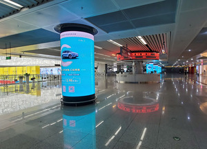 Écran publicitaire incurvé personnalisé TOALED 4K, colonne d'affichage LED cylindrique flexible pour intérieur - Product Image 4