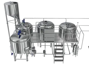 1000l craft beer brewing system 4 vessel beer production equipment
