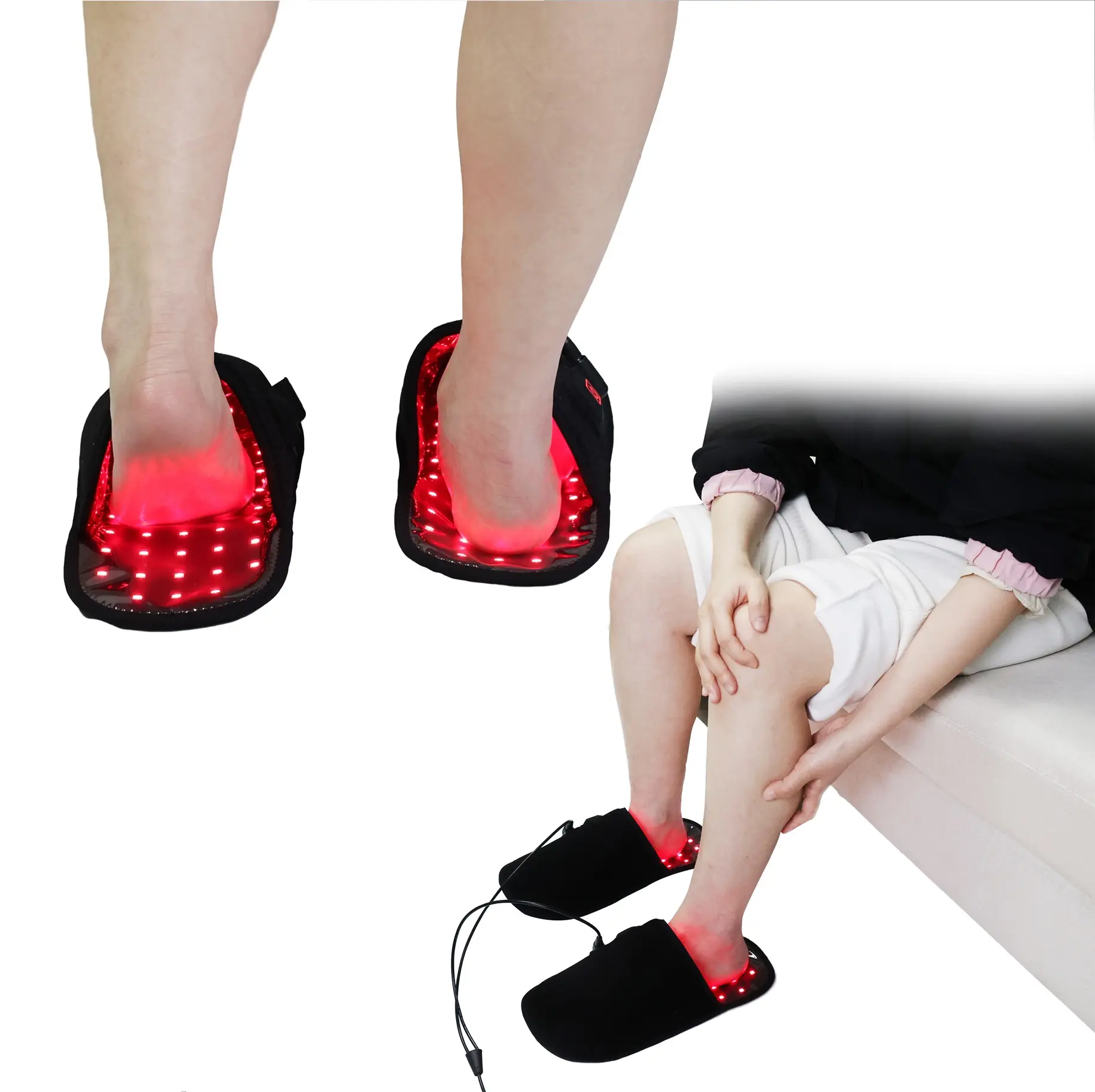 सेल मेटाबॉलिज्म को बढ़ावा देता है रक्त परिसंचरण पैर के लिए चीन निर्माता से 4 रंग घरेलू उपयोग रिकवरी रेड लाइट थेरेपी फुट
