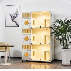 Große luxuriöse dreistufige <span class=keywords><strong>Cat</strong></span> Villa Pet <span class=keywords><strong>Cat</strong></span> Möbel - Product Image 4