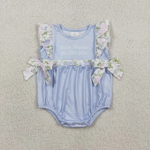 Longlv Zhejiang Fishing - Pelele de Verano sin Mangas para Bebé Niño, Azul, Ecológico, de Alta Calidad, Estampado, de Seda de Leche/Algodón, con Logotipo Personalizado - Product Image 1