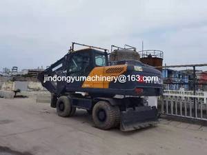 Excavatrice sur pneus Hyundai 210, 210w-9, équipements de construction lourds, à vendre, 210w avec pneus, d'occasion, Corée - Product Image 6