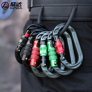 คาราบิเนอร์แบบเกลียว Xindahua O-Type ขนาด 6.1x11.1 ซม. อลูมิเนียมอัลลอยด์ อุปกรณ์ปีนเขา - Product Image 3