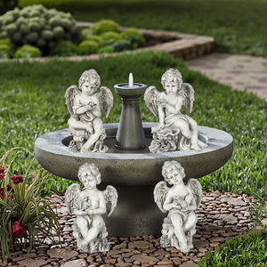 Statue d'ange chérubin en prière 3D à succès, figurine <span class=keywords><strong>de</strong></span> gardien agenouillée, ailes d'église, résine, <span class=keywords><strong>fibre</strong></span> <span class=keywords><strong>de</strong></span> <span class=keywords><strong>verre</strong></span>, décoration intérieure, commerce - Product Image 5