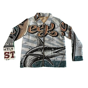 Nuova Giacca Bomber Formale Personalizzata Primavera 2022, Moda Uomo con Cerniera, Tessuto Jacquard, Abbigliamento Maglione - Product Image 6