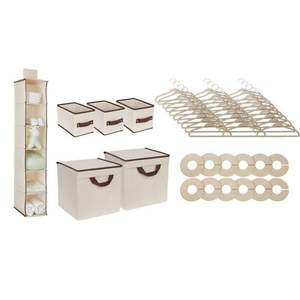 Juego de almacenamiento de armario para niños de 48 piezas transfronterizo Bolsa de almacenamiento no tejida Caja plegable Caja de almacenamiento - Product Image 3