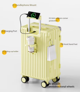 <span class=keywords><strong>Valise</strong></span> à roulettes 2026 Nouvelle Collection 20 Pouces Grande Capacité Multifonctionnelle Design Élégant - Product Image 3
