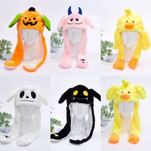 55 Styles de Chapeaux en Peluche Animaux pour Halloween et Noël, Accessoire de Cosplay, Casquette en Peluche Anime, Chapeaux Drôles de Lapin à Longues Oreilles, Chapeau de Dessin Animé à Oreilles Mobiles - Product Image 2