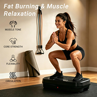 Plateforme vibrante YUNPAO avec 120 niveaux, cinq programmes prédéfinis et télécommande pour la maison, la salle de sport et le bureau