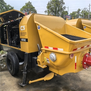 Pompe à béton sur remorque diesel SANY HBT6013C-5D reconditionnée 115KW 1500-3000h avec certification de garantie Pompe linéaire - Product Image 1