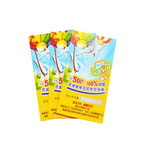 Carte à gratter personnalisée de bonne qualité pour jeux ou loteries, prix d'usine - Product Image 4