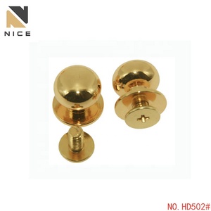 Fivela de Ajuste Redonda de Metal para Bolsa, Caixa de Presente, Parafuso de Cabeça Redonda, Rebite para Artesanato em Couro - Product Image 4