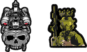 Parches Tácticos Metálicos Personalizados de 3" X 5" con Gancho y Bucle y Etiqueta para Mochilas - Parche Bordado Multimaterial - Product Image 6