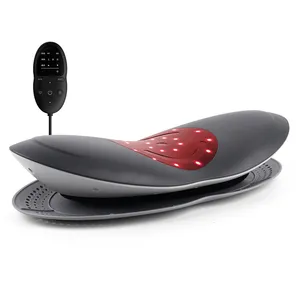 Home Used Factory Patent ISO9001 Wired Remote spine Massage back lumbar waist massager with Air Traction and Heating