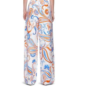 Fashion Designer Wide-Leg Ladies Cotton Custom Sublimation Designed Breathable New Arrival Pajama-Palazzo Pant <b>Trouser</b> - Product Image 2