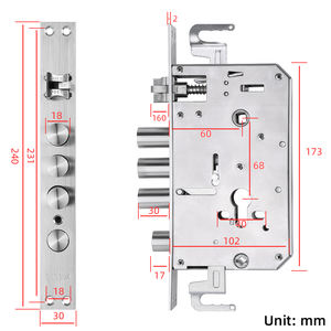 उच्च सुरक्षा जस्ता मिश्र धातु ताला शरीर चूल कैबिनेट दरवाजा ताला शरीर - Product Image 2