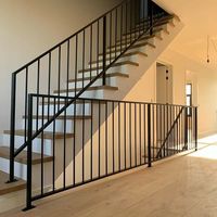 Personnalisation de rampes d'escalier en fer forgé à la main, design moderne, anti-rouille, montées au sol, pour balcon, villa, appartement, YXX