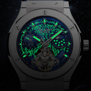 PINDU Design Luxury Business Automatic <b>Watch</b> Men Waterproof <b>Mechanical</b> Dress Wristwatch Stainless Steel Montre Homme Gift OEM - Product Image 2