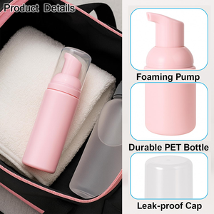Cleansing Mousse Foaming Bottles for Skincare Custom Empty Mini Travel <b>Spray</b> Bottle <b>Set</b> - Product Image 3
