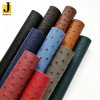 Rouleau de cuir synthétique gaufré effet autruche pour la fabrication de sacs à main, portefeuilles et chaussures – Résistant à l'usure – Fournisseur d'usine