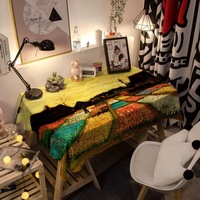 Nappe en polyester personnalisée OEM |   Linge de table imprimé série Van Gogh |   Rectangle pour buffet d'hôtel et utilisation en restaurant