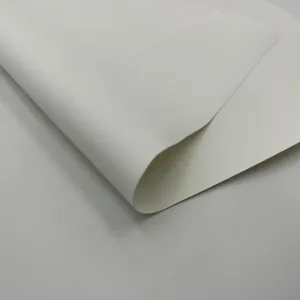 Blackout Thick Double-Sided Paint Flame Retardant Glossy White Pvc Coated Tarpaulin