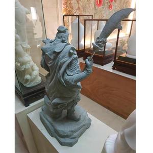 Patron d'intérieur Divinité Guan Gong Pierre sculptée et Statue Guan Yu Esprit Gardien Décoration Intérieure à Vendre - Product Image 6