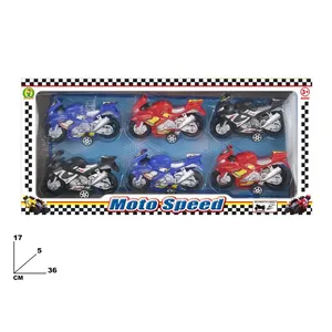 Moto Speed, Set de 6 Motocicletas de Plástico, 36x17x5 cm, Juguetes para Niños de 3+ Años, por MAZZEO GIOCATTOLI - Product Image 1