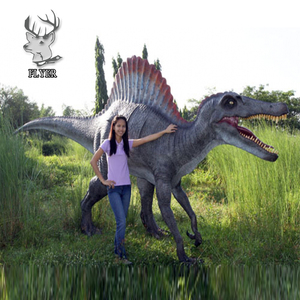 Lớn khổng lồ ngoài trời sợi thủy tinh khủng long phim hoạt hình điêu khắc mô phỏng thanh lịch bãi cỏ nhựa trang trí khủng long điêu khắc - Product Image 2