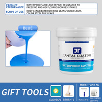 Revêtement imperméable en polyuréthane pour la construction, membrane liquide anti-fuite pour toitures et murs extérieurs de grande surface, matériau pour fenêtres, 1 KG
