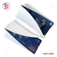 Cartes de visite personnalisées en papier d'art et cartes d'embarquement pour compagnies aériennes, impression UV du logo, cartes de billet de voyage recyclables pour aéroport, vente en gros