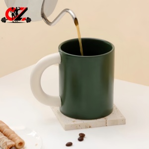 Tazas de Café de Cerámica de Alta Calidad CZFIT, Sencillas pero Estéticamente Agradables, Se Pueden Personalizar para Diferentes Tipos de Tazas de Cerámica - Product Image 4
