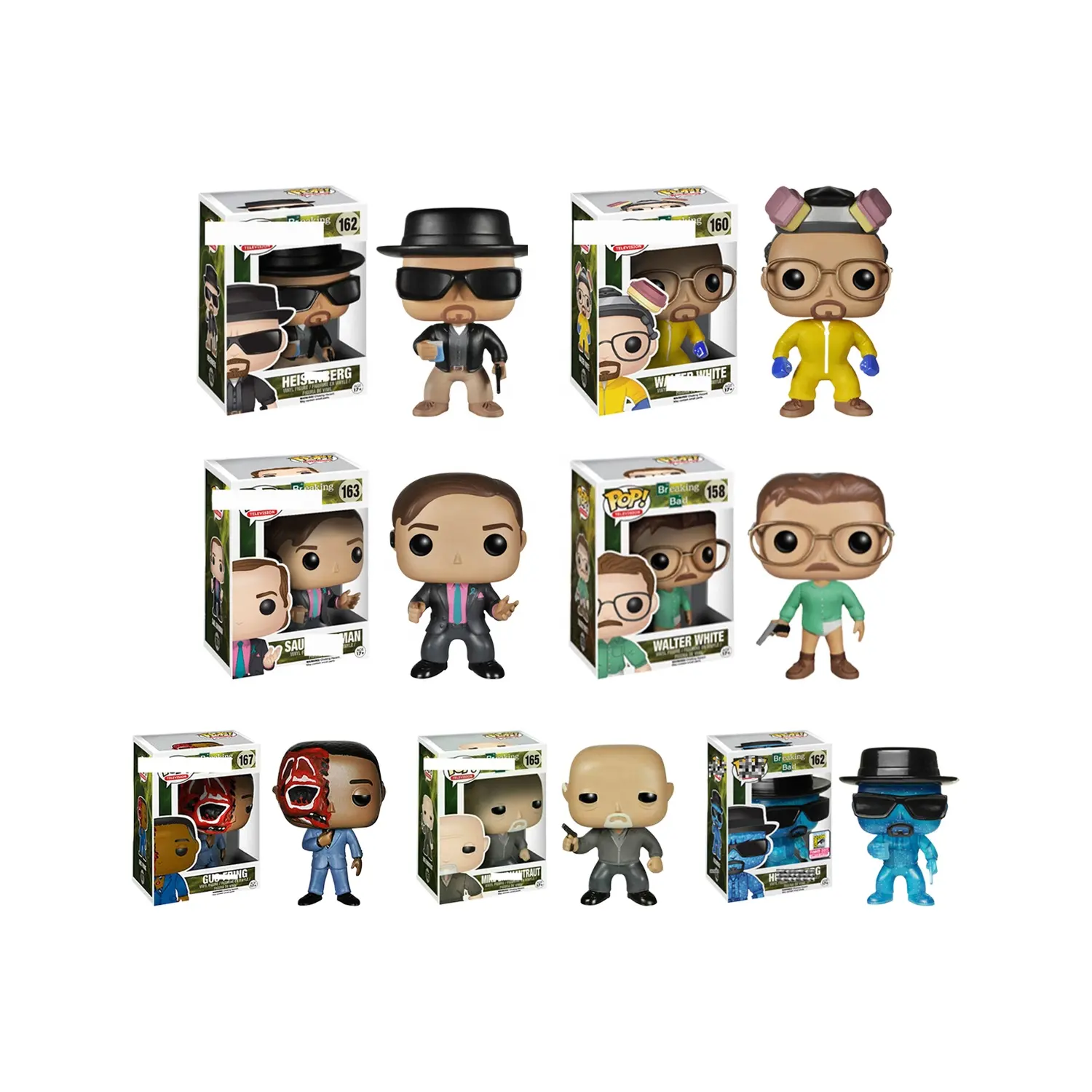 Funko pop PVC kids toys Wholesale TV movies Breaking Bad Collection Model Toys with funko pop protector Action Figure Toys