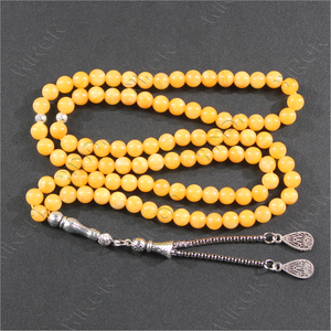 Colliers de chapelet <span class=keywords><strong>islamique</strong></span> 99 Arabie Saoudite Cadeaux Perles de prière Vente en gros Perles de <span class=keywords><strong>chant</strong></span> musulman Fait à la main Plaqué argent - Product Image 2
