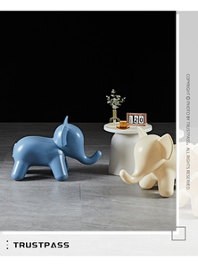Tabouret créatif en plastique pour enfants. <span class=keywords><strong>Petite</strong></span> <span class=keywords><strong>chaise</strong></span> en forme d'éléphant pour salon et chambre à coucher. Décoration intérieure - Product Image 2