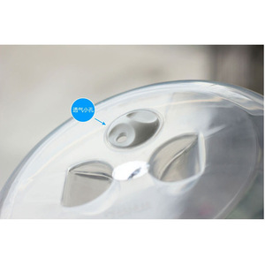 Casserole ronde en plastique avec couvercle, compatible micro-ondes, pour un usage quotidien - Product Image 2