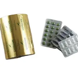 Nuovo design vegetariano capsule stampa personalizzata piccola bustina di plastica foglio di alluminio medicina pellicola per imballaggio