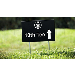 PARSETT Résistant Aux Intempéries Tee Numéro Signe Golf Course Yardage Marker Tee Box Marker avec Spike - Product Image 1