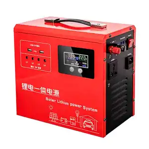 ESG Camping 300W 600W 1000W Solar Generator Rechargeable Charging Bank All In One Lithium Battery